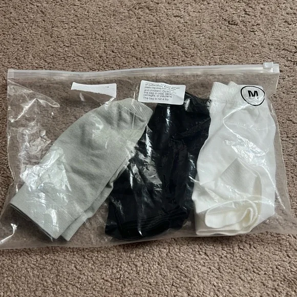 NWT Bandeau Bras - White, Black, and Gray - Picture 2 of 5